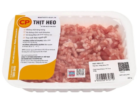 Thịt heo xay C.P khay