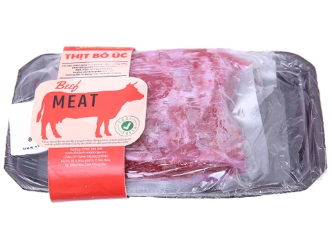 Vai bò Úc tươi Trung Đồng hút chân không khay 250g